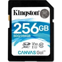Kingston Canvas Go! SDXC 256GB Class 10 U3 V30 UHS-I