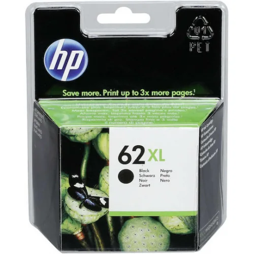 HP 62XL Γνήσιο Μελάνι Εκτυπωτή InkJet Μαύρο (C2P05AE)