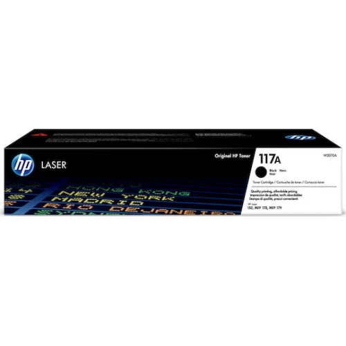 HP 117A Γνήσιο Toner Laser Εκτυπωτή Μαύρο 1000 Σελίδων (W2070A)