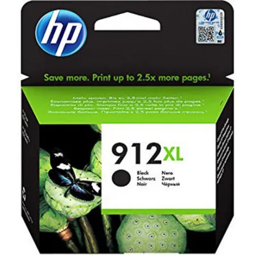 HP 912XL Γνήσιο Μελάνι Εκτυπωτή InkJet Μαύρο (3YL84AE)