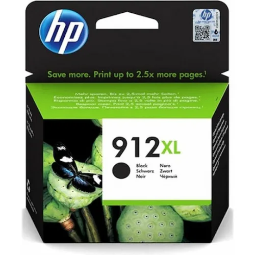 HP 912XL Γνήσιο Μελάνι Εκτυπωτή InkJet Μαύρο (3YL84AE)