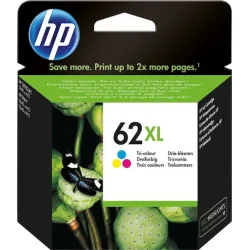 HP 62XL Γνήσιο Μελάνι Εκτυπωτή InkJet Πολλαπλό (Color) (C2P07AE)