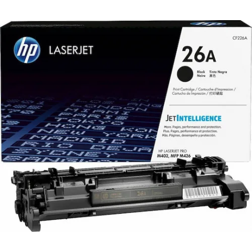 HP 26A Γνήσιο Toner Laser Εκτυπωτή Μαύρο 3100 Σελίδων (CF226A)