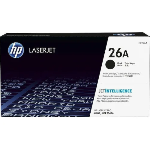 HP 26A Γνήσιο Toner Laser Εκτυπωτή Μαύρο 3100 Σελίδων (CF226A)