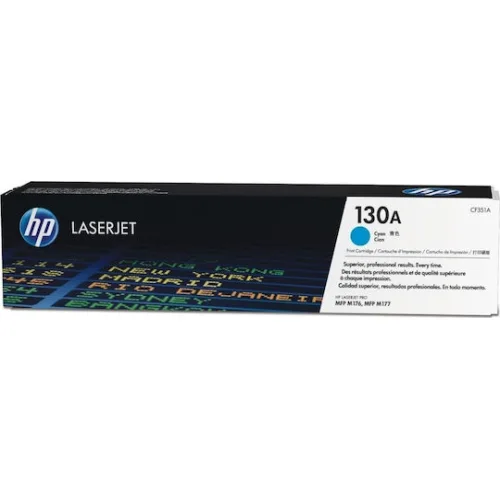 HP 130A Γνήσιο Toner Laser Εκτυπωτή Κυανό 1000 Σελίδων (CF351A)