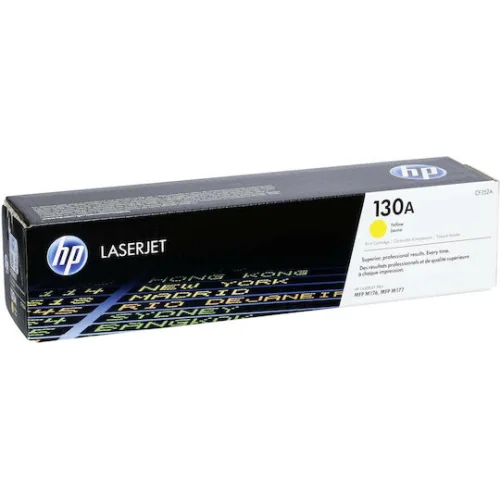 HP 130A Γνήσιο Toner Laser Εκτυπωτή Κίτρινο 1000 Σελίδων (CF352A)