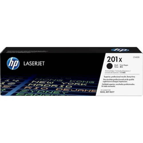HP 201X Γνήσιο Toner Laser Εκτυπωτή Μαύρο High Yield 2800 Σελίδων (CF400X)