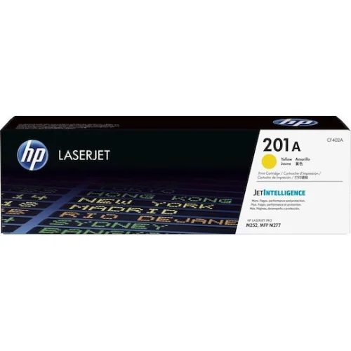HP 201A Γνήσιο Toner Laser Εκτυπωτή Κίτρινο 1400 Σελίδων (CF402A)