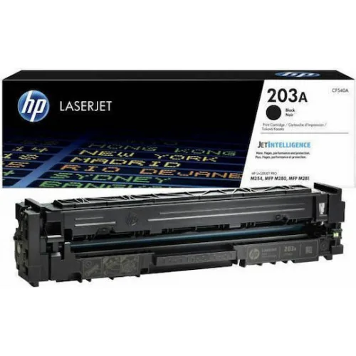 HP 203A Γνήσιο Toner Laser Εκτυπωτή Μαύρο High Yield 1400 Σελίδων (CF540A)