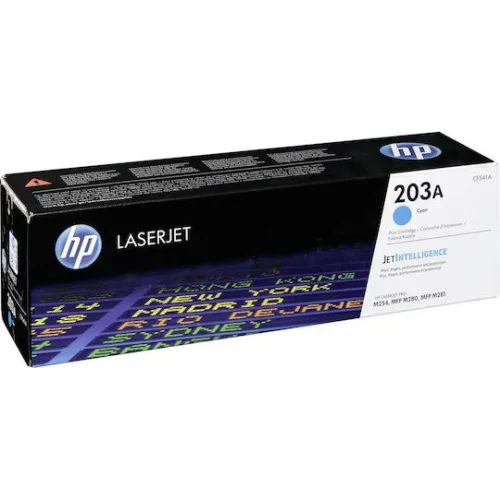 HP 203A Γνήσιο Toner Laser Εκτυπωτή Κυανό 1300 Σελίδων (CF541A)