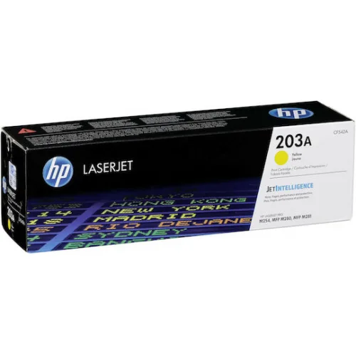 HP 203A Γνήσιο Toner Laser Εκτυπωτή Κίτρινο 1300 Σελίδων (CF542A)