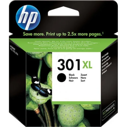 HP 301XL Γνήσιο Μελάνι Εκτυπωτή InkJet Μαύρο (CH563EE)