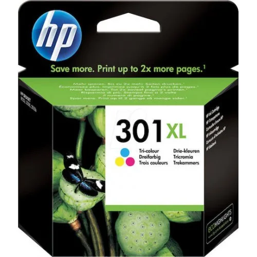 HP 301XL Γνήσιο Μελάνι Εκτυπωτή InkJet Πολλαπλό (Color) (CH564EE)