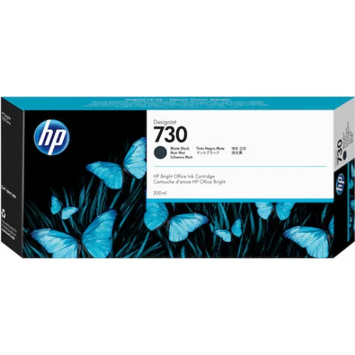 HP 730 Γνήσιο Μελάνι Εκτυπωτή InkJet Matte Μαύρο (P2V71A)