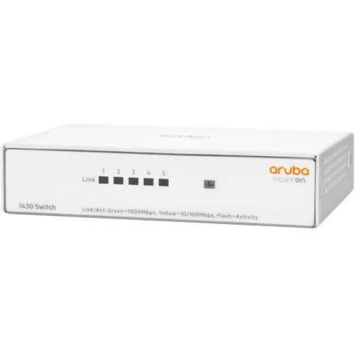 Aruba Instant On 1430 5G Unmanaged L2 Switch με 5 Θύρες Gigabit (1Gbps) Ethernet