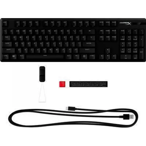 HyperX Alloy Origins PBT Gaming Μηχανικό Πληκτρολόγιο με HyperX Blue διακόπτες και RGB φωτισμό (Αγγλικό US)