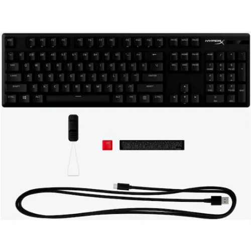 HyperX Alloy Origins PBT Gaming Μηχανικό Πληκτρολόγιο με HyperX Blue διακόπτες και RGB φωτισμό (Αγγλικό US)