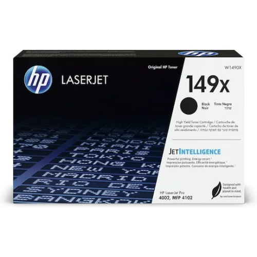HP 149X Γνήσιο Toner Laser Εκτυπωτή Μαύρο High Yield 9500 Σελίδων (W1490X)