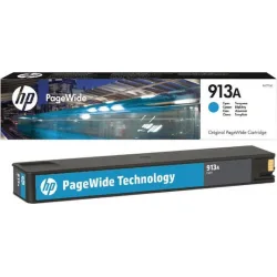 HP 913A Γνήσιο Μελάνι Εκτυπωτή InkJet Κυανό (F6T77AE)