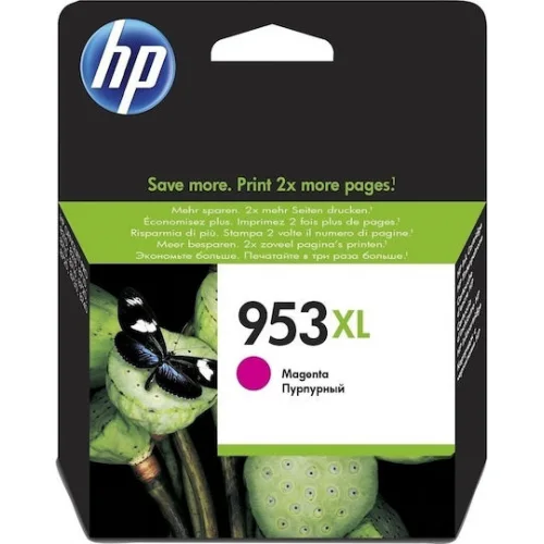 HP 953XL Γνήσιο Μελάνι Εκτυπωτή InkJet Ματζέντα (F6U17AE)
