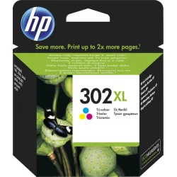 HP 302XL Γνήσιο Μελάνι Εκτυπωτή InkJet Πολλαπλό (Color) (F6U67AE)