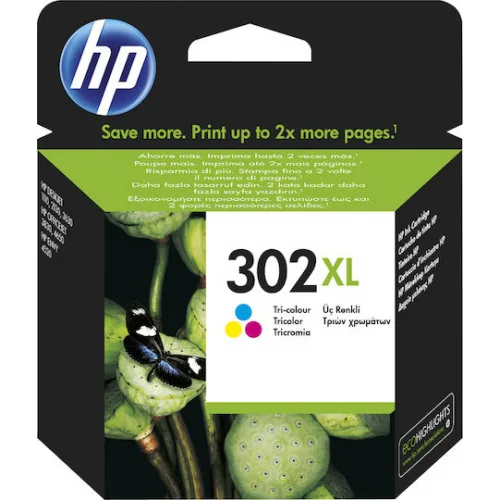 HP 302XL Γνήσιο Μελάνι Εκτυπωτή InkJet Πολλαπλό (Color) (F6U67AE)