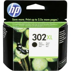 HP 302XL Γνήσιο Μελάνι Εκτυπωτή InkJet Μαύρο (F6U68AE)