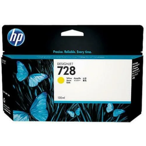 HP 728 Γνήσιο Μελάνι Εκτυπωτή InkJet Κίτρινο (F9J65A)