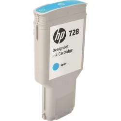 HP 728 Γνήσιο Μελάνι Εκτυπωτή InkJet Κυανό (F9K17A)