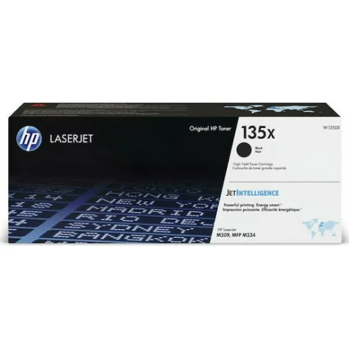 HP 135X Γνήσιο Toner Laser Εκτυπωτή Μαύρο High Yield 2400 Σελίδων (W1350X)