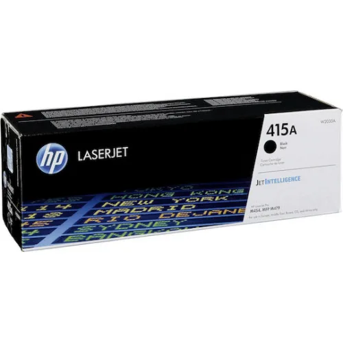 HP 415A Γνήσιο Toner Laser Εκτυπωτή Μαύρο 2400 Σελίδων (W2030A)