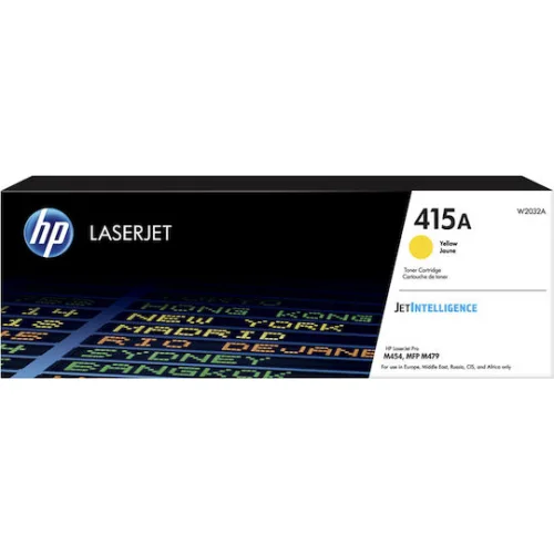 HP 415A Γνήσιο Toner Laser Εκτυπωτή Κίτρινο 2100 Σελίδων (W2032A)