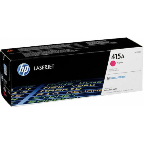 HP 415A Γνήσιο Toner Laser Εκτυπωτή Ματζέντα 2100 Σελίδων (W2033A)