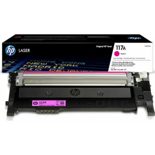 HP 117A Γνήσιο Toner Laser Εκτυπωτή Ματζέντα 700 Σελίδων (W2073A)