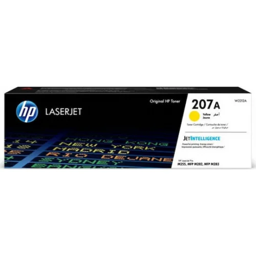 HP 207A Γνήσιο Toner Laser Εκτυπωτή Κίτρινο 1250 Σελίδων (W2212A)