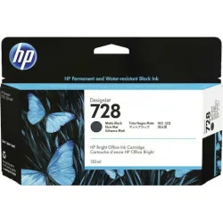 HP 728 Γνήσιο Μελάνι Εκτυπωτή InkJet Matte Μαύρο (3WX25A)