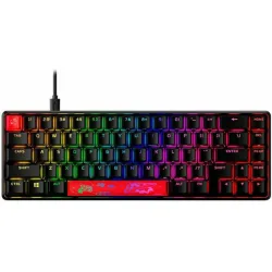 HyperX Alloy Origins 65 Gaming Μηχανικό Πληκτρολόγιο 65% με διακόπτες και RGB φωτισμό (Αγγλικό US) Κόκκινο