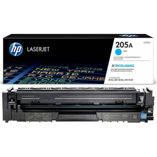 HP 205A Γνήσιο Toner Laser Εκτυπωτή Κυανό 900 Σελίδων (CF531A)
