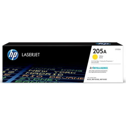 HP 205A Γνήσιο Toner Laser Εκτυπωτή Κίτρινο 900 Σελίδων (CF532A)