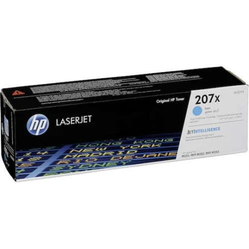 HP 207X Γνήσιο Toner Laser Εκτυπωτή Κυανό High Yield 2450 Σελίδων (W2211X)