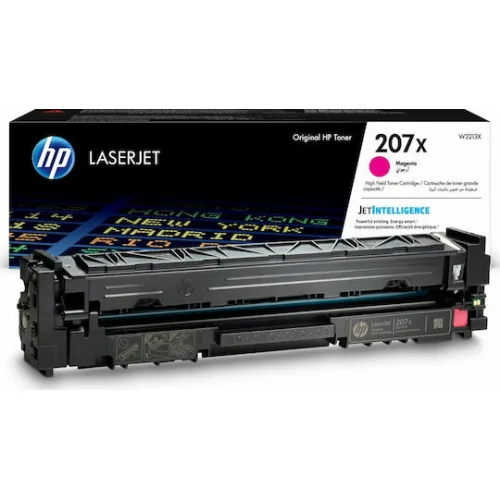 HP 207X Γνήσιο Toner Laser Εκτυπωτή Ματζέντα High Yield 2450 Σελίδων (W2213X)