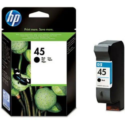 HP 45 Γνήσιο Μελάνι Εκτυπωτή InkJet Μαύρο (51645AE)