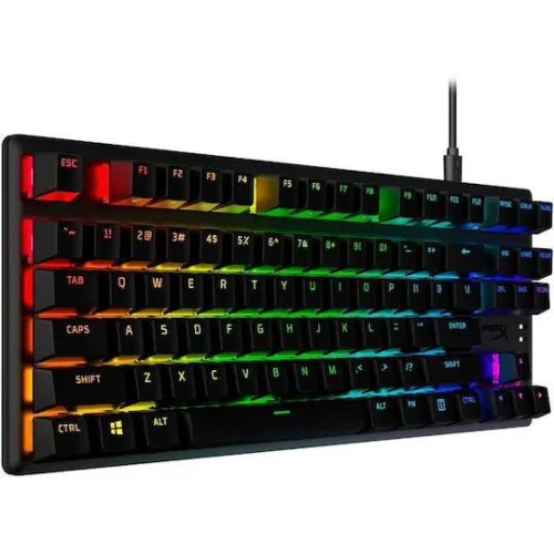 HyperX Alloy Origins Core PBT Gaming Μηχανικό Πληκτρολόγιο Tenkeyless με HyperX Aqua διακόπτες και RGB φωτισμό (Αγγλικό US)