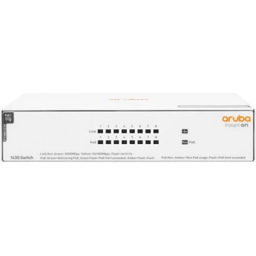 Aruba Instant On 1430 Unmanaged L2 PoE+ Switch και 8 SFP Θύρες
