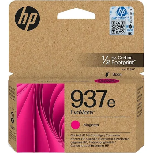 HP 937e EvoMore Γνήσιο Μελάνι Εκτυπωτή InkJet Ματζέντα (4S6W7NE)