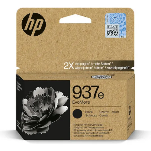 HP 937e EvoMore Γνήσιο Μελάνι Εκτυπωτή InkJet Μαύρο (4S6W9NE)
