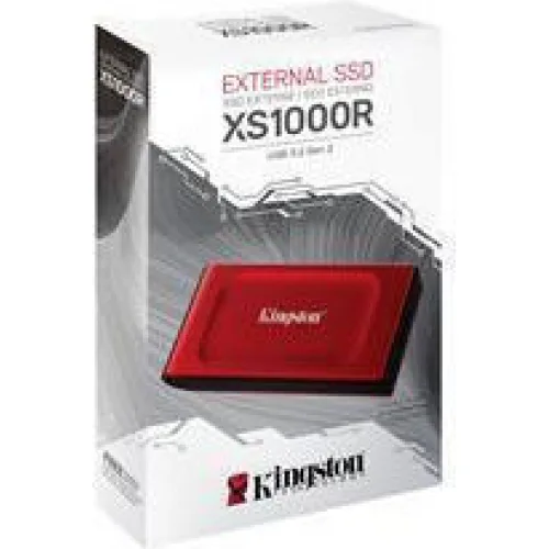 Kingston XS1000 USB-C Εξωτερικός SSD 1TB 1.8" Κόκκινο
