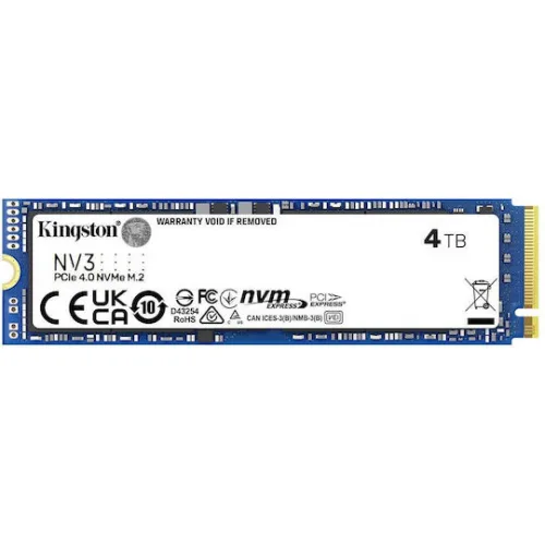 Kingston Nv3 SSD 4TB M.2 NVMe PCI Express 4.0