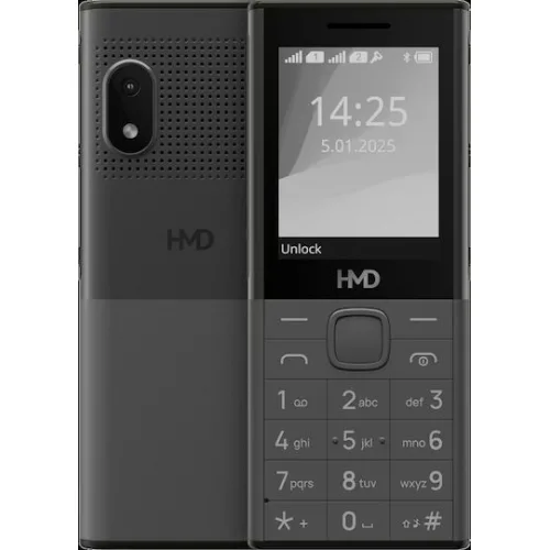 HMD 150 Music Dual SIM Κινητό με Κουμπιά (Ελληνικό Μενού) Μαύρο