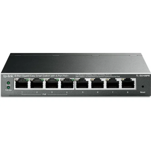 TP-LINK TL-SG108PE v5 Unmanaged L2 PoE Switch με 8 Θύρες Ethernet